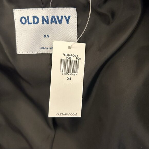 Old Navy Women's Faux Leather Belted Biker Jacket Size XS Black Full Zip NWT - Picture 3 of 16